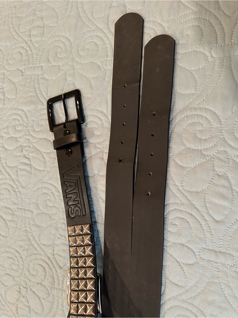 Vans Black Leather Belts with Pyramid Studs (Set of 2) - Picture 13 of 13